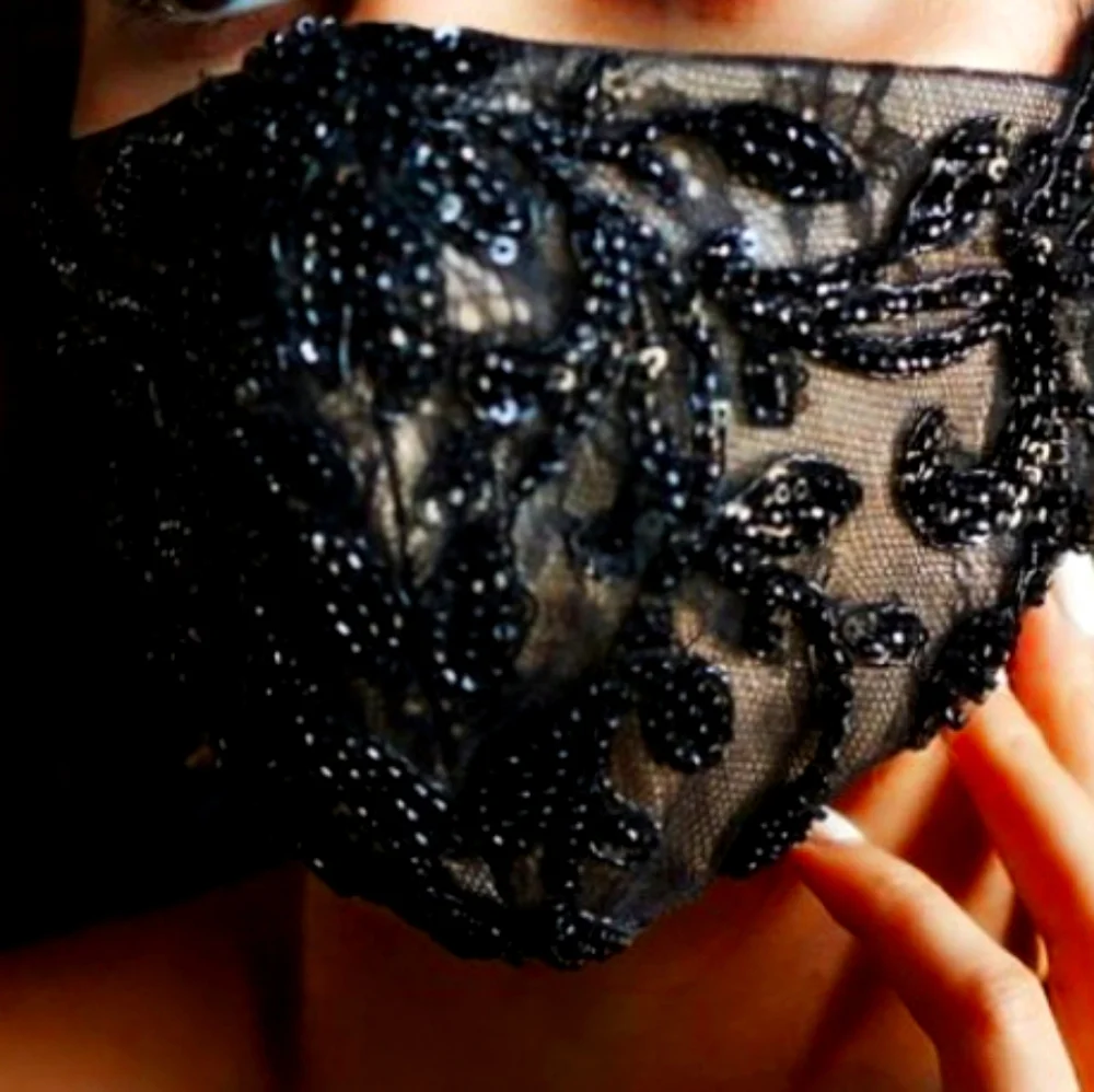 Beaded Fashion Mask